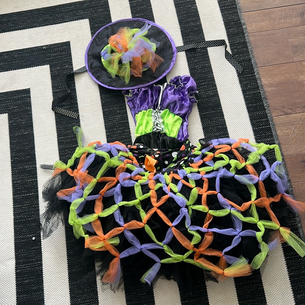 the cutest little girls homemade witch costume! size small